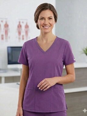 Greys Anatomy XL Lavender Scrub Top